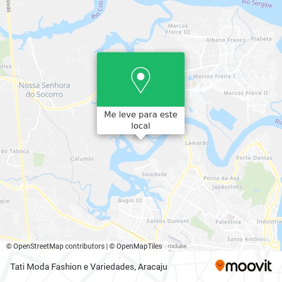 Tati Moda Fashion e Variedades mapa