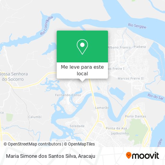 Maria Simone dos Santos Silva mapa