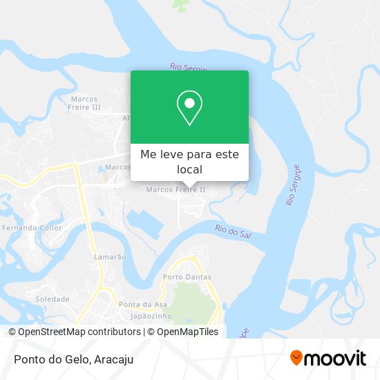 Ponto do Gelo mapa