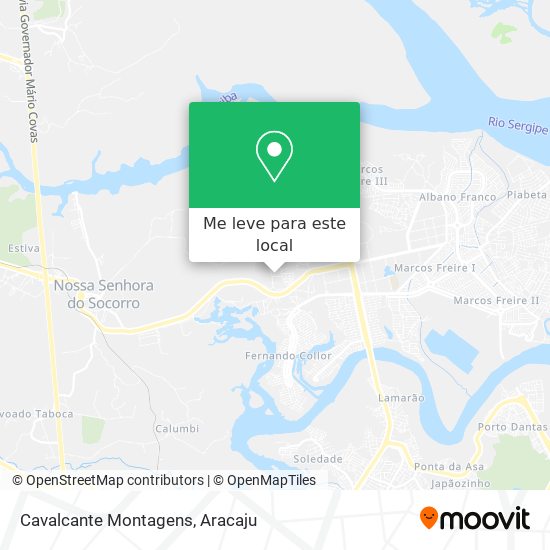 Cavalcante Montagens mapa
