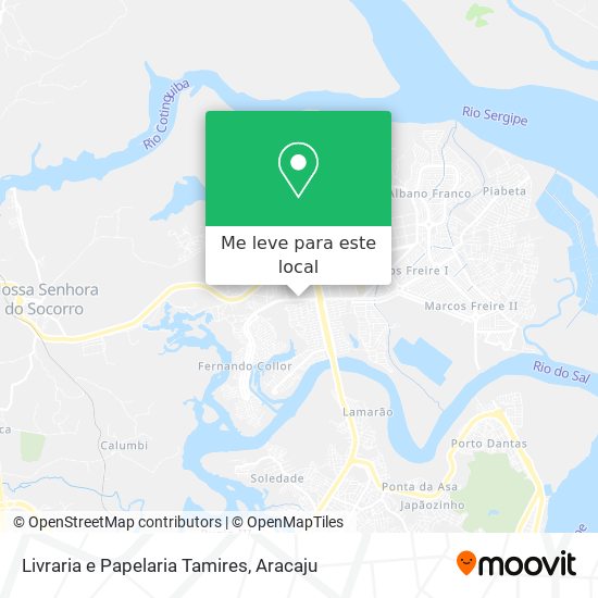 Livraria e Papelaria Tamires mapa