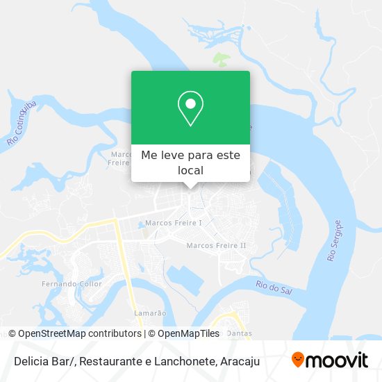 Delicia Bar / , Restaurante e Lanchonete mapa