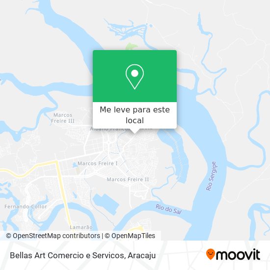 Bellas Art Comercio e Servicos mapa