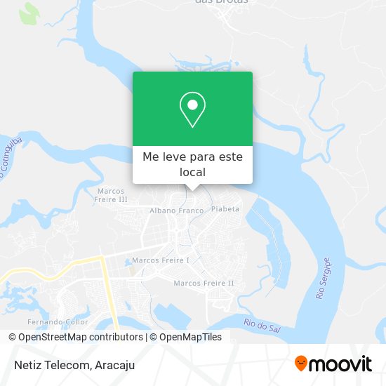 Netiz Telecom mapa