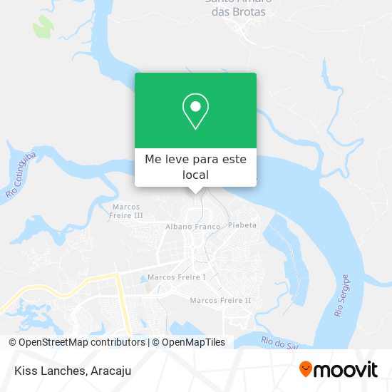 Kiss Lanches mapa