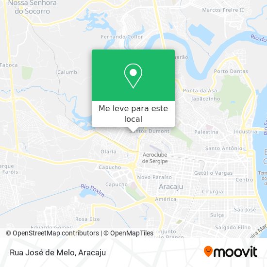 Rua José de Melo mapa