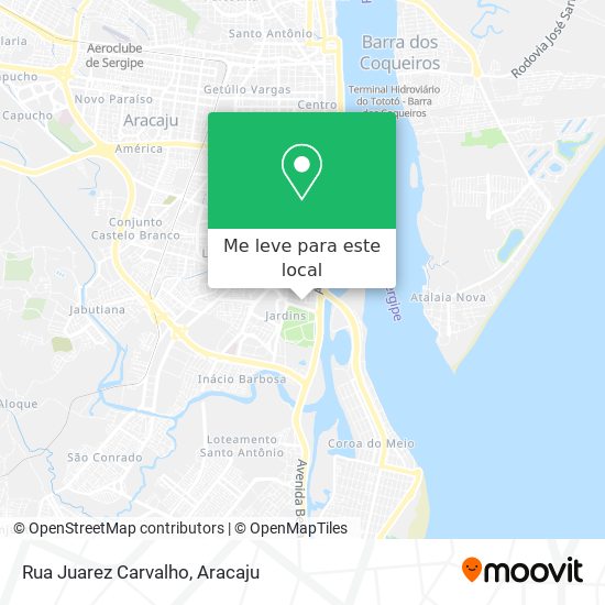 Rua Juarez Carvalho mapa