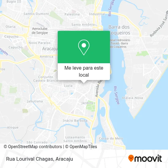 Rua Lourival Chagas mapa