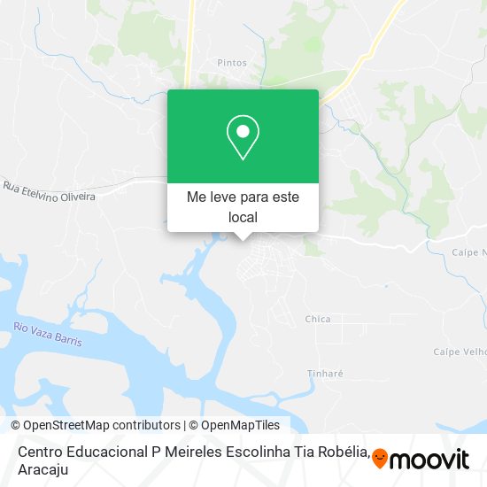 Centro Educacional P Meireles Escolinha Tia Robélia mapa