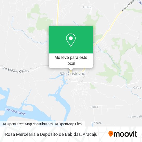 Rosa Mercearia e Deposito de Bebidas mapa