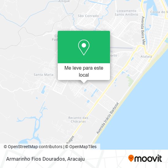 Armarinho Fios Dourados mapa