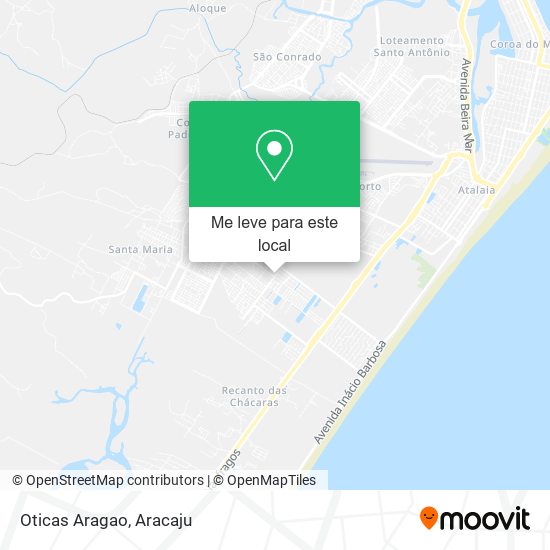 Oticas Aragao mapa