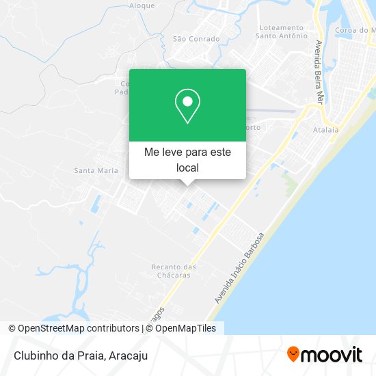 Clubinho da Praia mapa