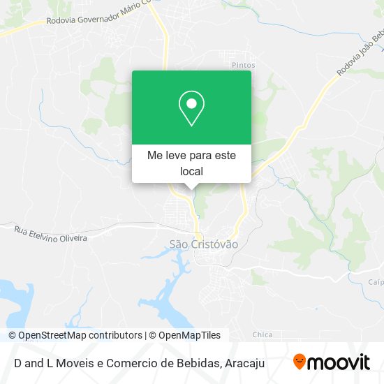 D and L Moveis e Comercio de Bebidas mapa