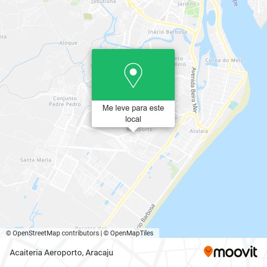 Acaiteria Aeroporto mapa