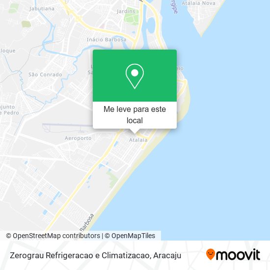 Zerograu Refrigeracao e Climatizacao mapa