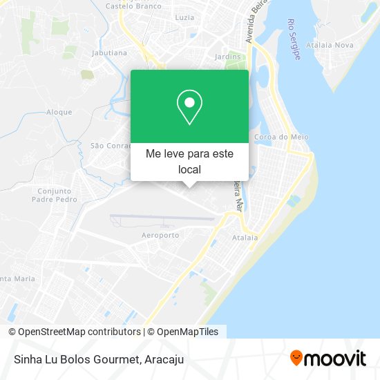 Sinha Lu Bolos Gourmet mapa