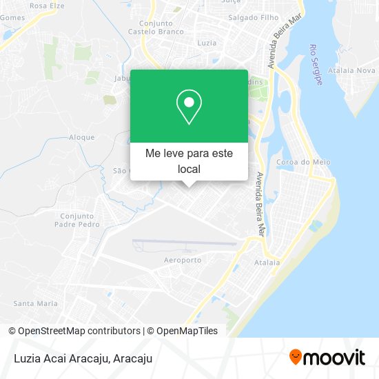 Luzia Acai Aracaju mapa