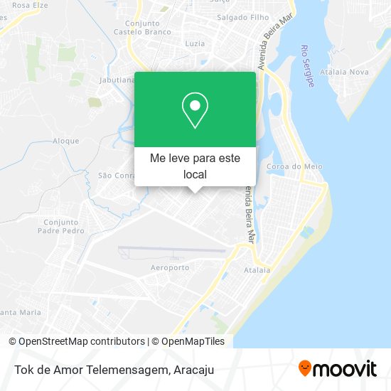 Tok de Amor Telemensagem mapa