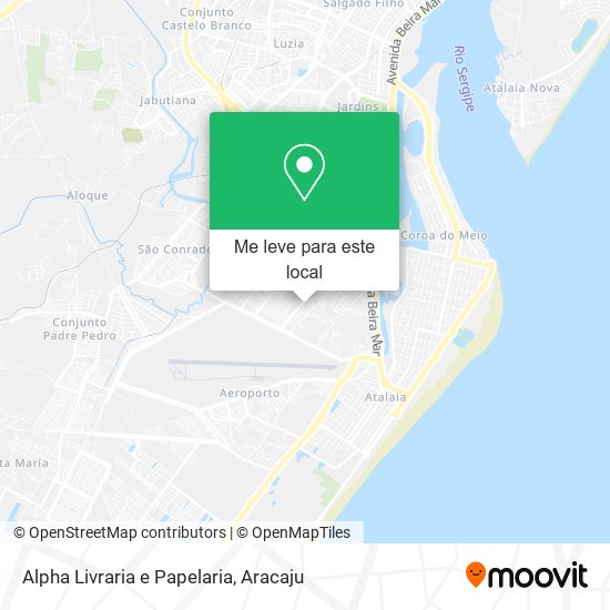 Alpha Livraria e Papelaria mapa