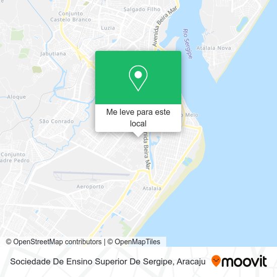 Sociedade De Ensino Superior De Sergipe mapa