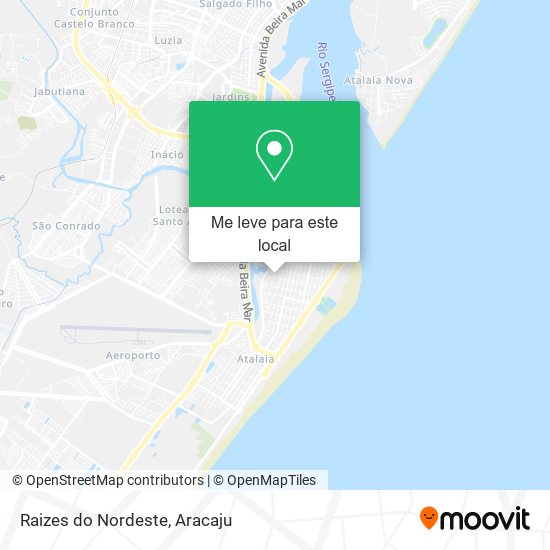 Raizes do Nordeste mapa