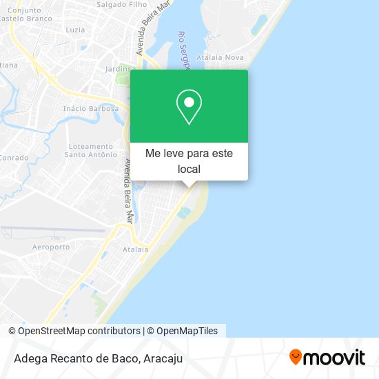 Adega Recanto de Baco mapa