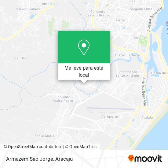 Armazem Sao Jorge mapa