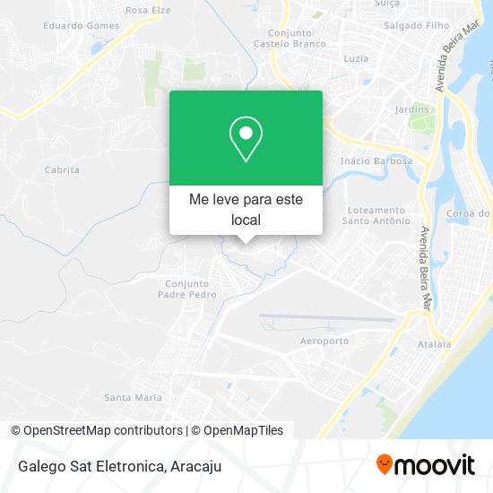 Galego Sat Eletronica mapa