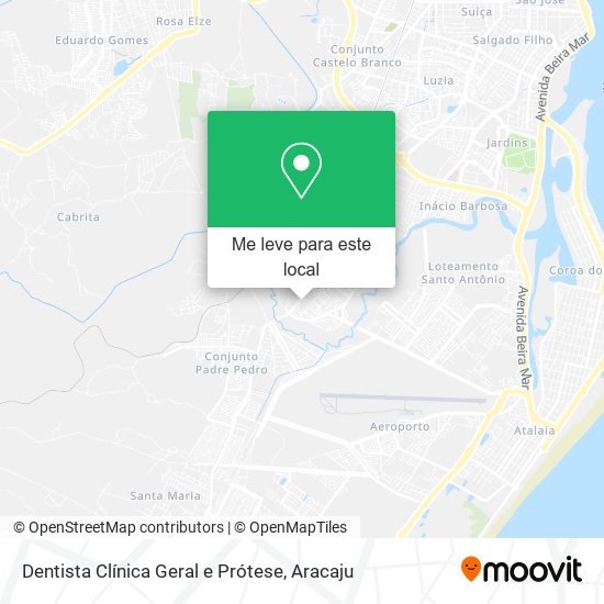 Dentista Clínica Geral e Prótese mapa