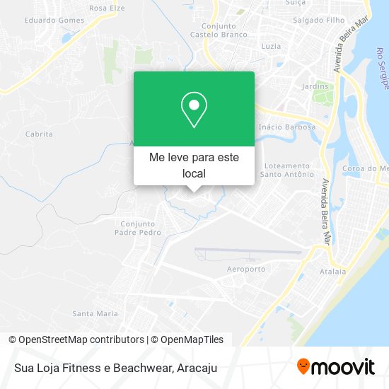 Sua Loja Fitness e Beachwear mapa