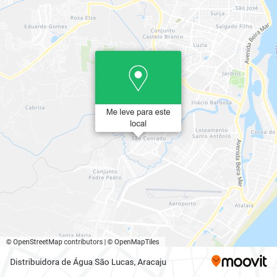 Distribuidora de Água São Lucas mapa