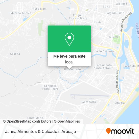 Janna Alimentos & Calcados mapa