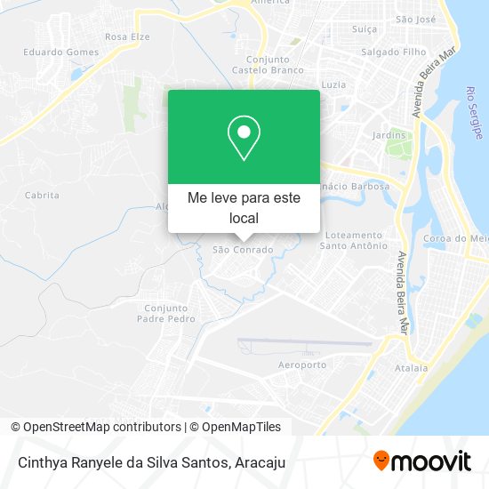 Cinthya Ranyele da Silva Santos mapa