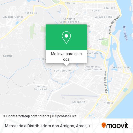 Mercearia e Distribuidora dos Amigos mapa