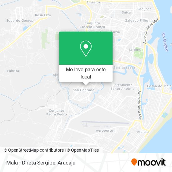 Mala - Direta Sergipe mapa