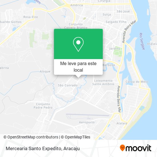 Mercearia Santo Expedito mapa