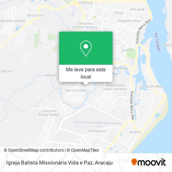 Igreja Batista Missionária Vida e Paz mapa