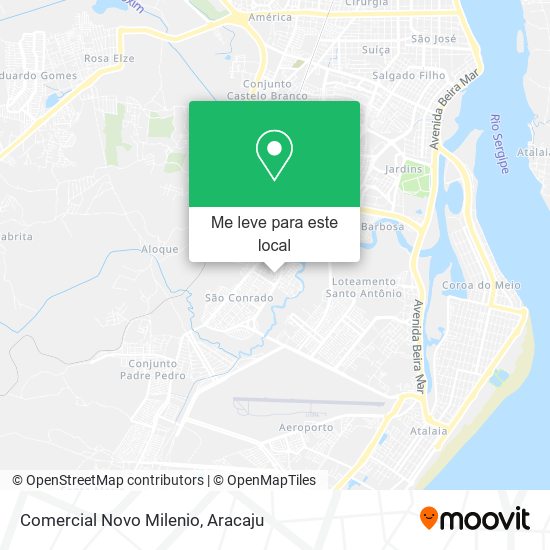 Comercial Novo Milenio mapa