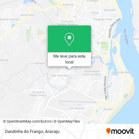 Dandinha do Frango mapa