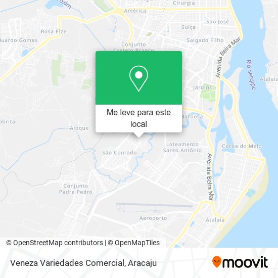 Veneza Variedades Comercial mapa