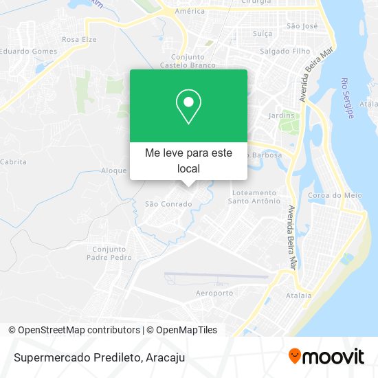 Supermercado Predileto mapa