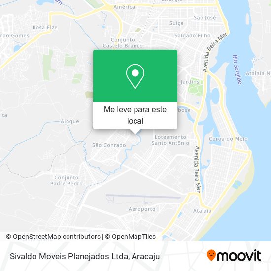 Sivaldo Moveis Planejados Ltda mapa