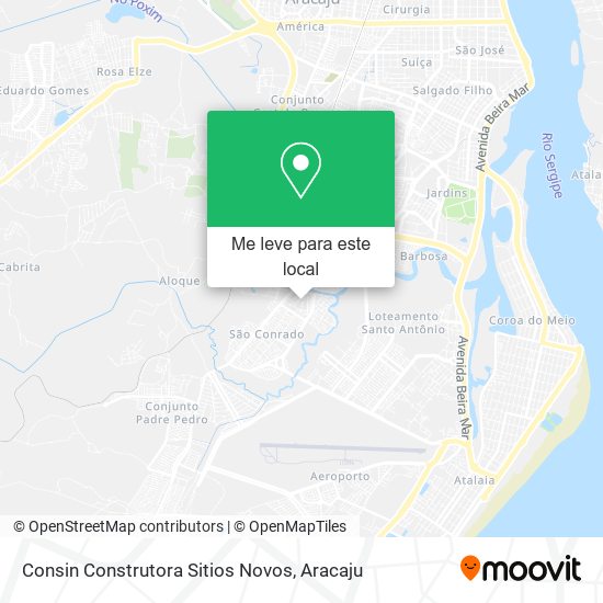 Consin Construtora Sitios Novos mapa