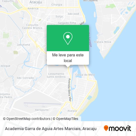 Academia Garra de Aguia Artes Marciais mapa