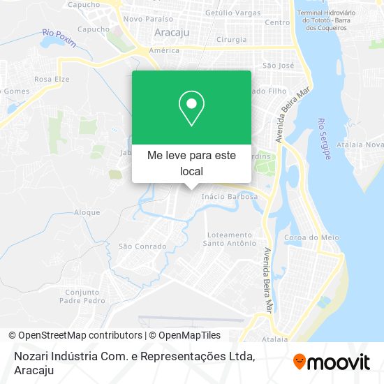 Nozari Indústria Com. e Representações Ltda mapa
