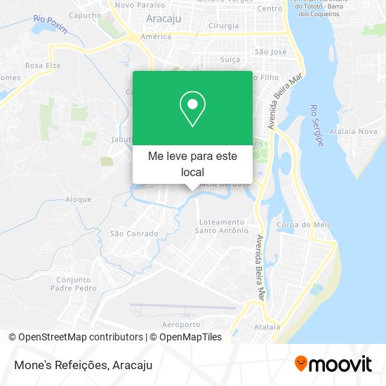 Mone's Refeições mapa