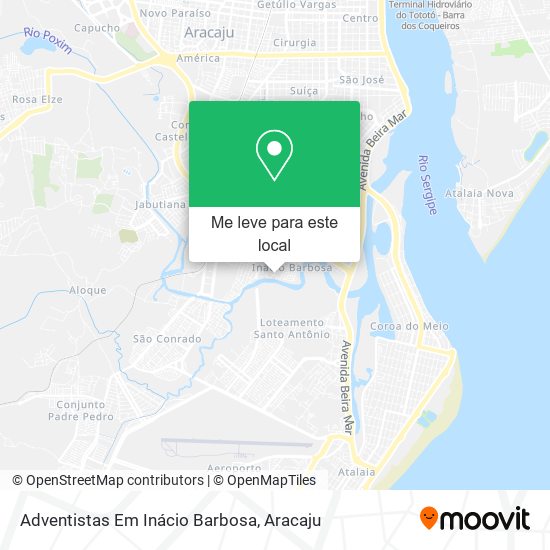 Adventistas Em Inácio Barbosa mapa