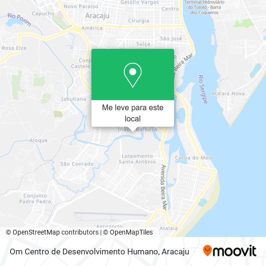 Om Centro de Desenvolvimento Humano mapa