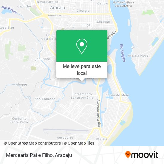 Mercearia Pai e Filho mapa